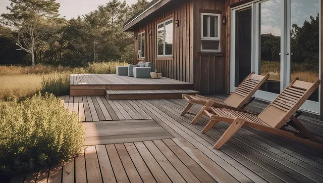 Platting rundt moderne hus